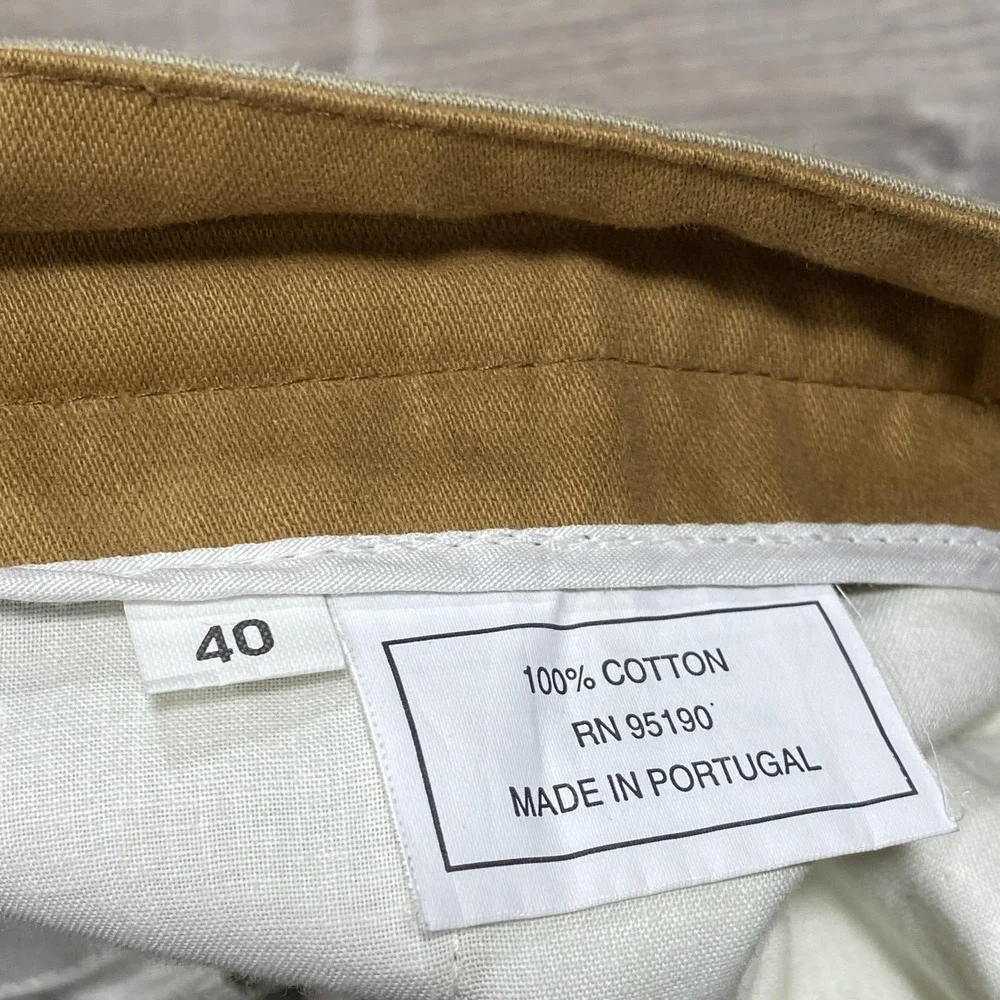 Atlantic Rancher Pants Mens 40x26 Beige Cotton Chino Straight Leg Casual‎ Twill